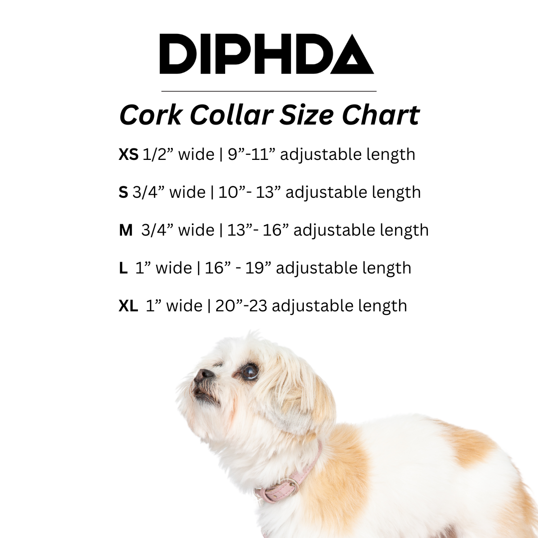 Diamond Cork Leather Collar