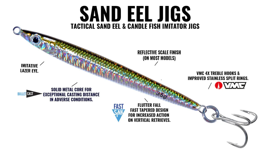 Hogy Sand Eel Jig Teaser Assist Hook (7")  8.5oz