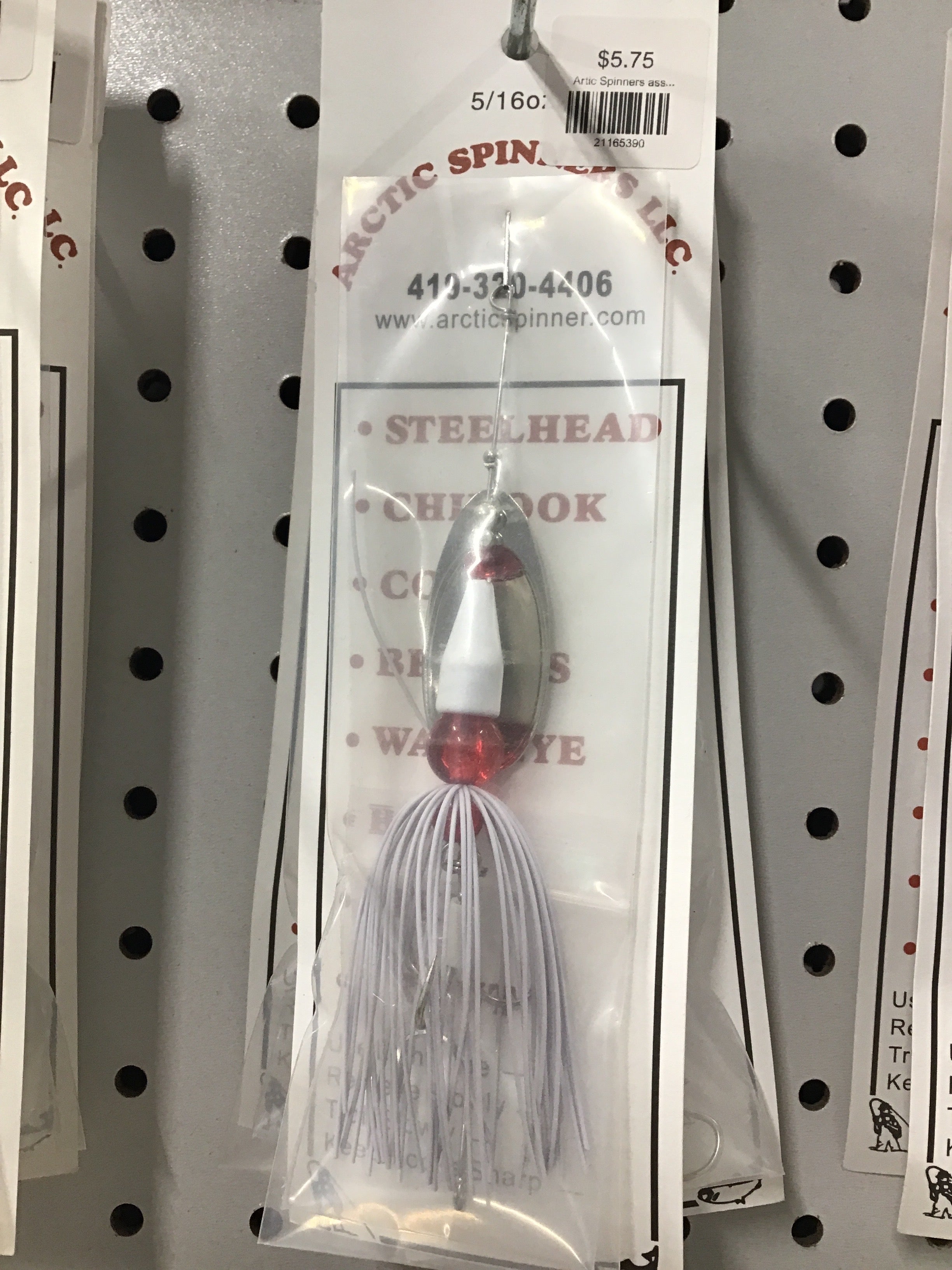 Arctic spinners-white(silver blade)